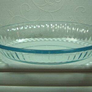 Vintage light blue oval Colorex dish/bowl made in Brazil